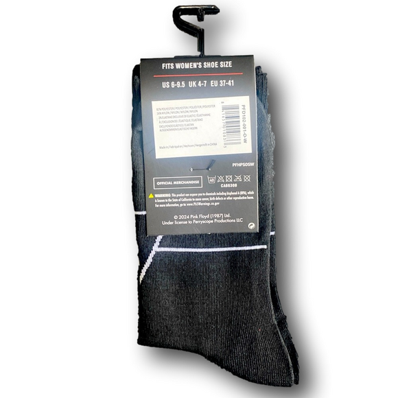 3/$20 Pink Floyd Funny Novelty Crew Socks - NWT - Picture 2 of 3